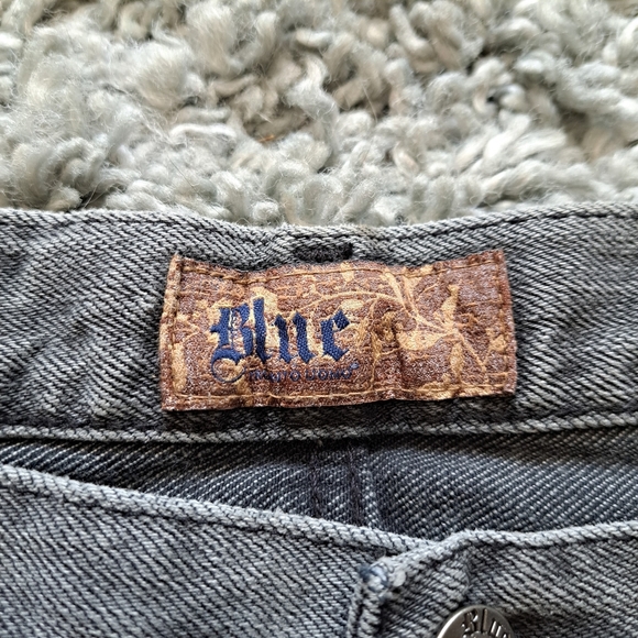 Blue pronto uomo | Grey men's jean straight cut - Picture 4 of 12